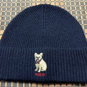 NWT Polo Ralph Lauren Beanie Hat Navy Blue